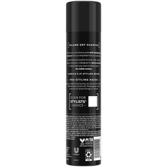 TRESemmé Fresh Start Dry Volumizing shampoo application demonstrates easy root refresh and added volume.