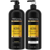 TRESemmé Lamellar Gloss shampoo bottle with salon-ready sleek shine