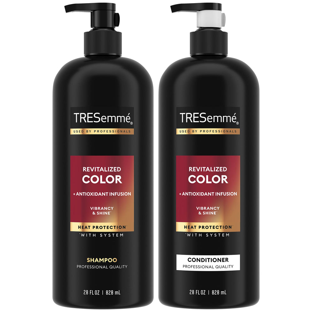 TRESemmé Revitalized Color Shampoo bottle promotes color protection.