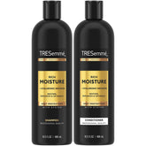 TRESemmé Rich Moisture Shampoo bottle providing daily hydration for dry hair.