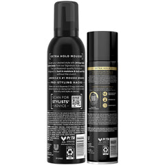 TRESemmé shaping mousse jar highlights added volume and definition.