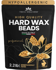 Tress Wellness wax beads 2.2lb pack for at-home professional waxing sessions.