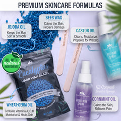 Tress Wellness wax beads kit includes all items for a full at-home waxing session.