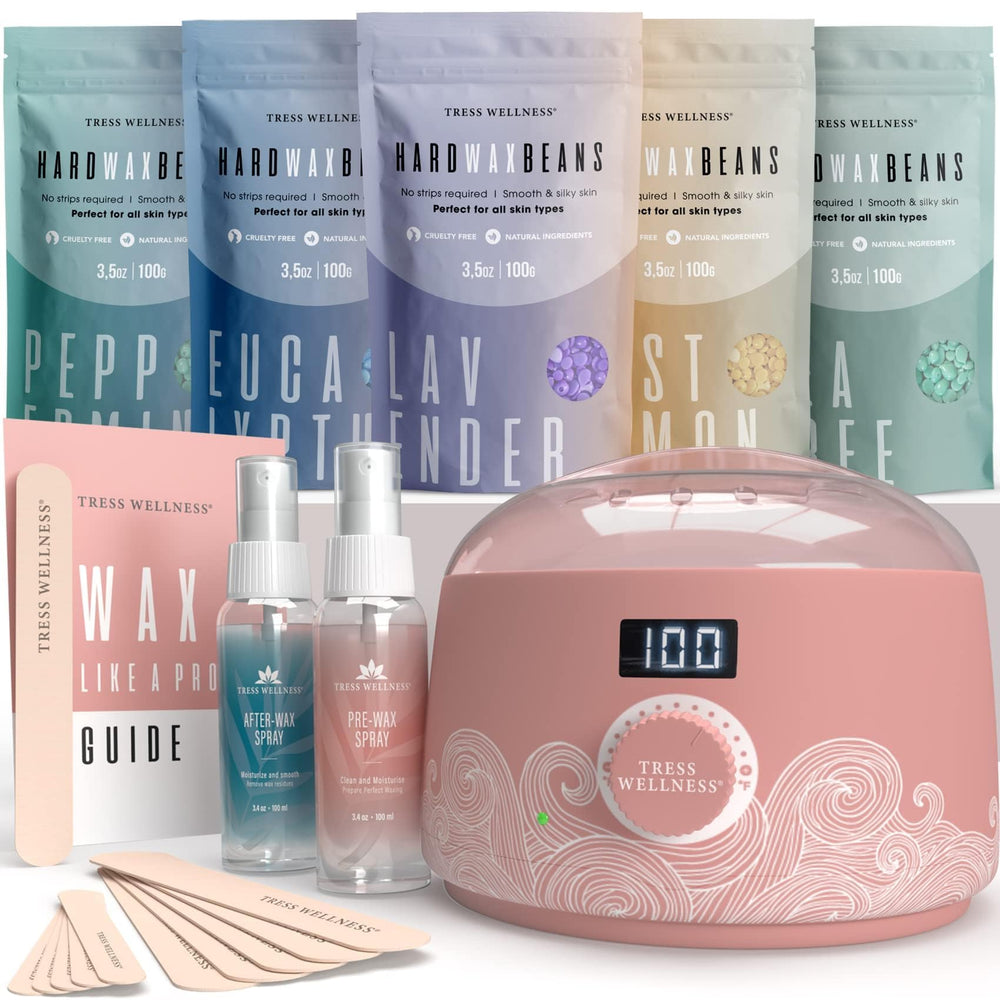 Tress Wellness wax warmer with digital display for precise temperature control and easier at-home waxing.
