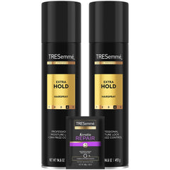 TRESemmé extra hold hairspray 2-pack bottles deliver frizz control and lasting style