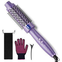 Tresses Touch 1.5 inch thermal brush main purple for salon-quality blowouts at home