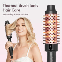 Tresses Touch Ionic Thermal Brush negative-ion technology reduces frizz during styling