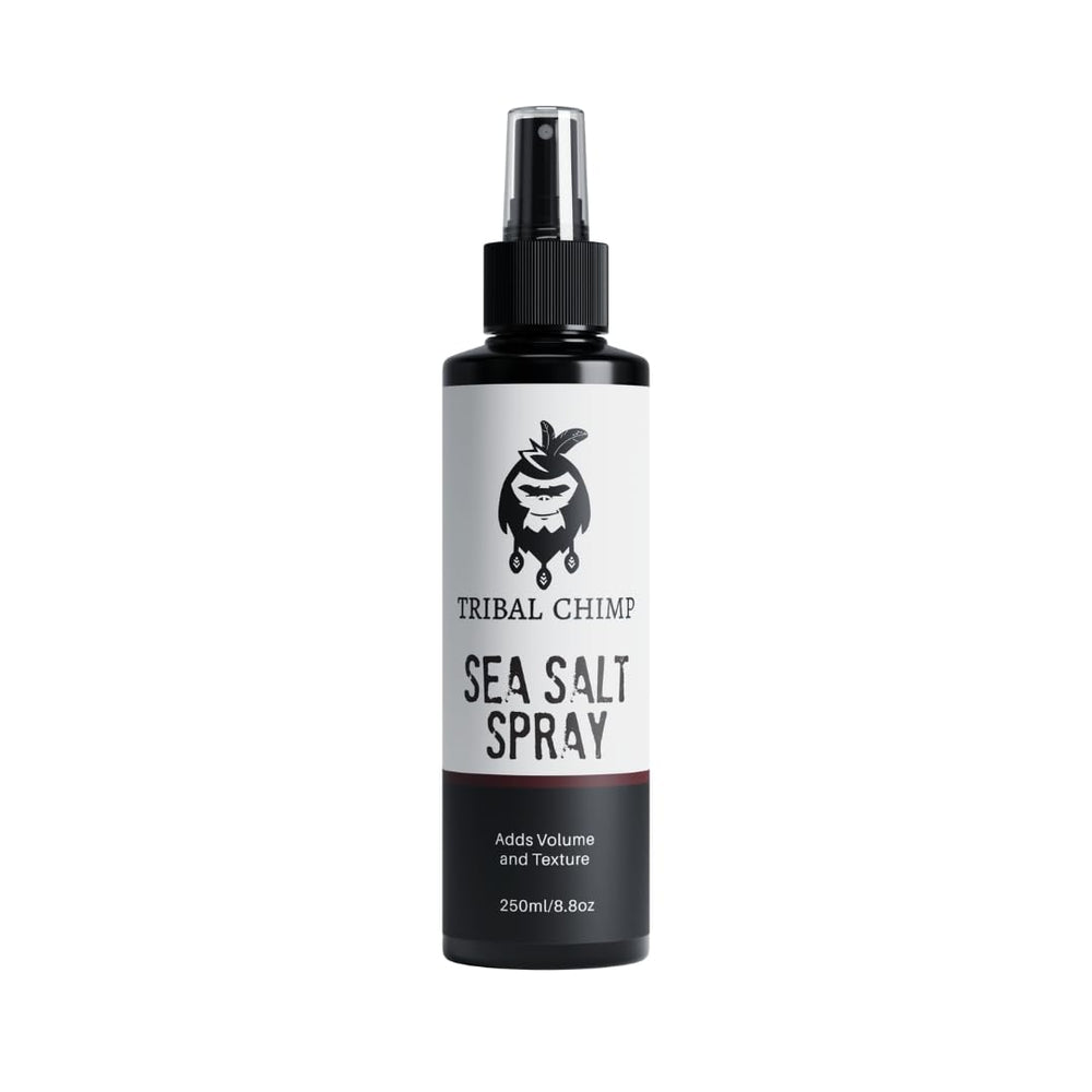 Tribal Chimp Sea Salt Spray bottle delivers beachy volume without buildup.