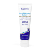 TriDerma Facial Redness Relief Cream tube for calm skin.