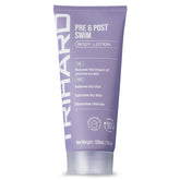 TRIHARD Chlorine Defense bottle front shows pre- and post-swim protection for sensitive skin.