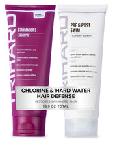 TRIHARD Chlorine Defense Swim Shampoo bottle showing chlorine protection for hair