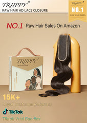 Triippy 14-inch Cambodian raw hair highlights natural movement and longevity.