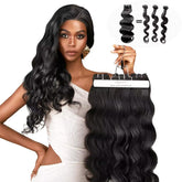 Triippy Body Wave Bundles packaging in natural color for premium unboxing