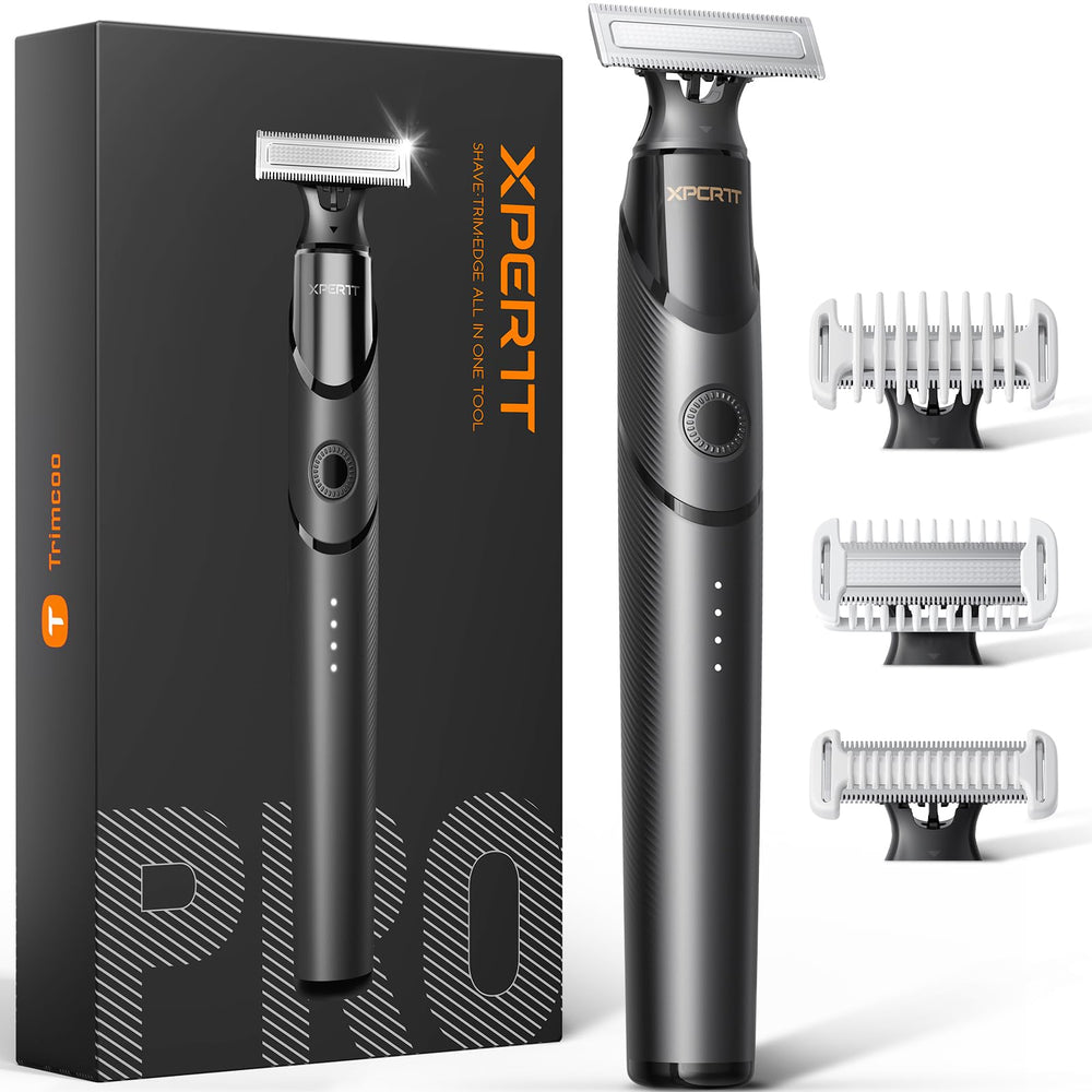Trimcoo all-in-one trimmer main view for convenient daily beard and body grooming.