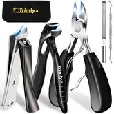Trimlyx angled-head large toenail clippers for thick nails with precise trimming ability