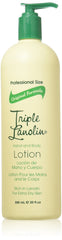 Triple Lanolin original formula hand lotion pump shows smooth, hydrated skin