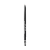 Trish McEvoy Precision Brow Shaper pencil close-up demonstrates natural-looking brows in Natural Brunette