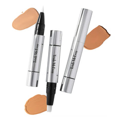 Trish McEvoy Shadow Eraser packaging display shows portable, long-wearing brightener for on-the-go use