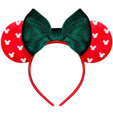 Trnerm green pearl mouse ears headband for festive outfits and all-day comfort.