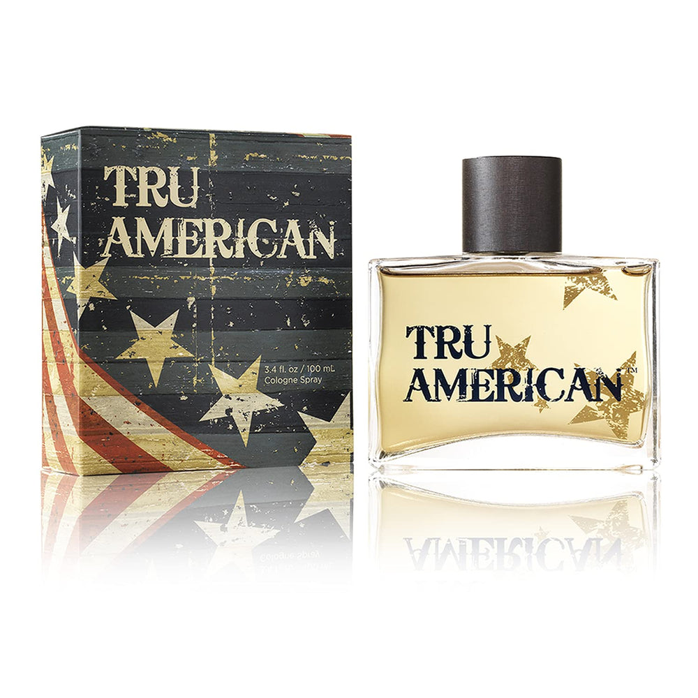 Tru Fragrance Beauty American Men's Cologne bottle—fresh, masculine scent for daily wear.