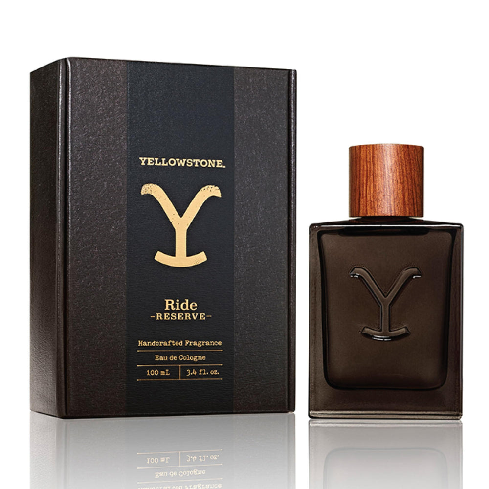 Tru Fragrance Beauty Yellowstone Ride Reserve bottle closeup for confident daily wear