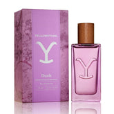 Tru Fragrance Beauty Yellowstone Dusk bottle closeup for timeless everyday elegance.