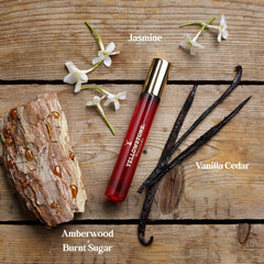 Tru Fragrance Beauty Yellowstone Tornado purse spray in hand for instant confidence.