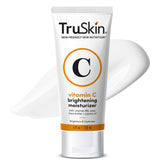 TruSkin Vitamin C Cream jar close-up shows brightening texture.