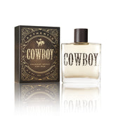 Tru Western Cowboy Cologne bottle closeup shows rugged daily wear scent.