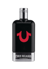 True Religion Men Cologne bottle front highlighting fresh citrus for daytime wear.
