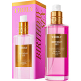 Truly Birthday Sex Perfume Mist bottle closeup shows the sultry floral-spice blend for confidence.