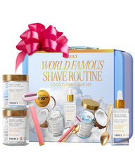 Truly Coco Cloud Shave Set packaging ready for gifting and travel, suggesting a complete routine.