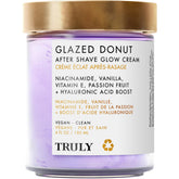 Truly Glazed Donut After Shave Glow Cream bottle provides hydrating post shave care.