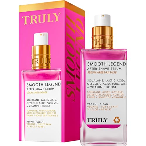 Truly Smooth Legend After Shave Serum bottle — gentle exfoliation for smoother skin.