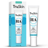 TruSkin eye cream jar close-up highlighting hydration for brighter under-eye skin.