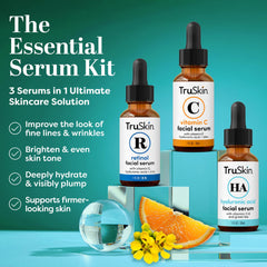 TruSkin Hyaluronic Acid serum bottle delivering intense hydration and plump look.