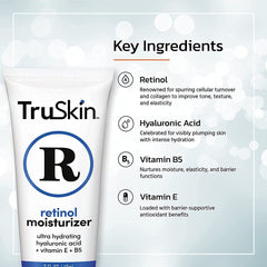 TruSkin Retinol application on fingertips demonstrates easy daily skincare ritual