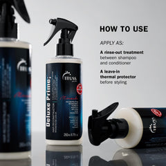 TRUSS Deluxe Prime protein-rich formula on glossy strand nourishment