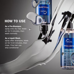TRUSS Frizz Zero Leave-in Detangler provides easy, smooth styling with lasting slip