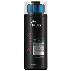 TRUSS Miracle Hair Shampoo bottle shows color-safe formula for vibrant color and UV protection.