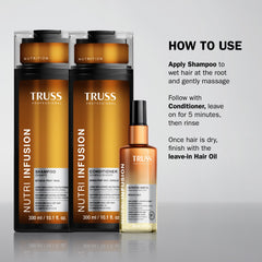 TRUSS Nutri Infusion conditioner dispense action demonstrates even distribution