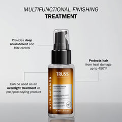 TRUSS Nutri Infusion Hair Oil applicator squeeze for easy daily use