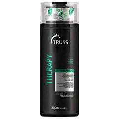 TRUSS Therapy Anti Dandruff Shampoo bottle front shows refreshing menthol cleanse.
