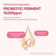 TS GD Shampoo lather closeup demonstrates gentle cleansing without harsh chemicals.
