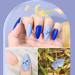 TsMADDTs butterfly and flower stickers add delicate accents to nails