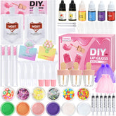 TSVATE lip gloss kit unboxing view showcasing all-in-one DIY creativity