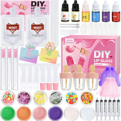 TSVATE lip gloss kit unboxing view showcasing all-in-one DIY creativity