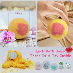 TTRWIN bath bombs with 12 scents offer kid-friendly aromas for bath time.