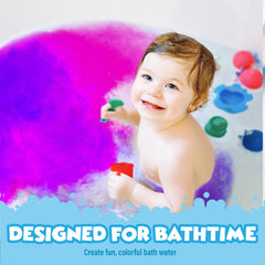 Tub Works dissolving tablet shows quick, non-staining color changes and easy cleanup