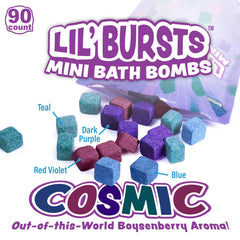 Tub Works Lil' Bursts Cosmic bath art creation with swirling colors in tub